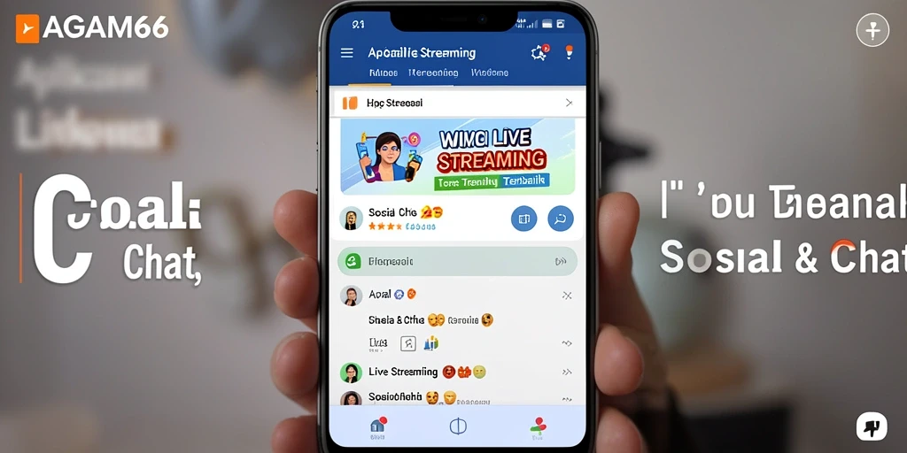Tampilan antarmuka AGAM66 yang intuitif untuk Live Streaming.