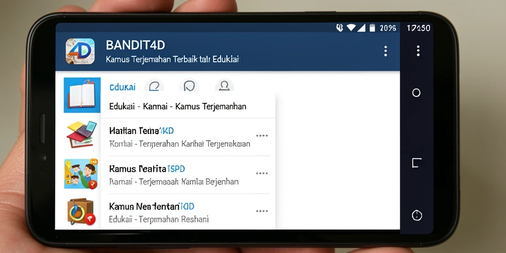 Antarmuka BANDIT4D menampilkan fungsi terjemahan yang intuitif dan informatif.