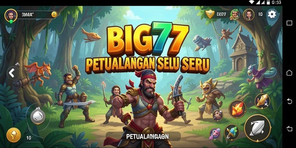 Tampilan antarmuka <strong>BIG77</strong> yang menawan dan penuh warna.