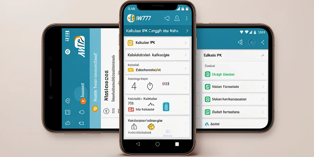 Antarmuka sederhana IW777 untuk Kalkulator IPK.