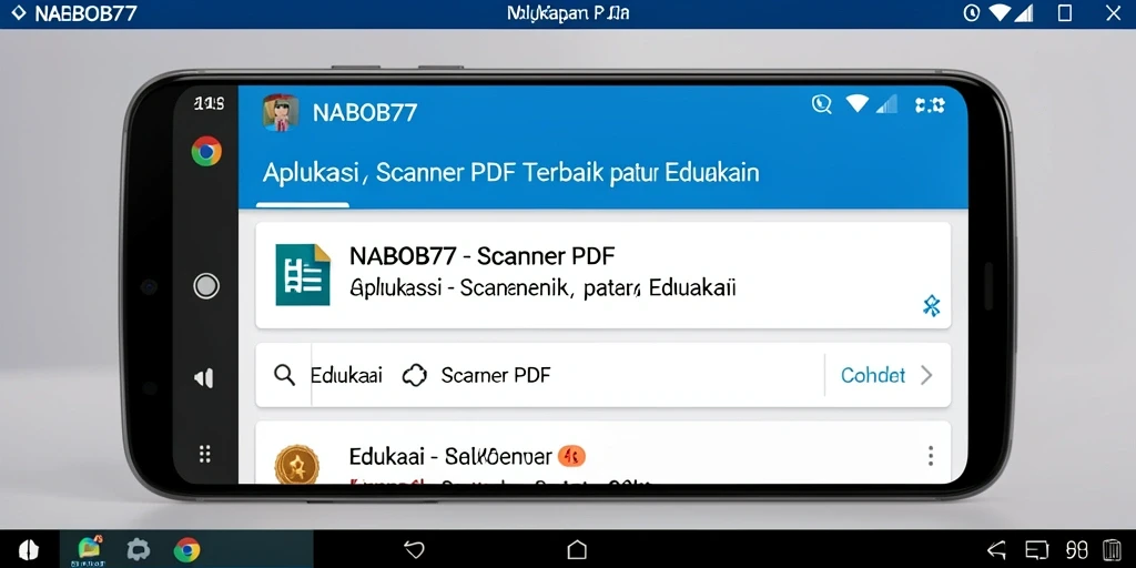 Tampilan antarmuka NABOB77 saat melakukan pemindaian PDF.